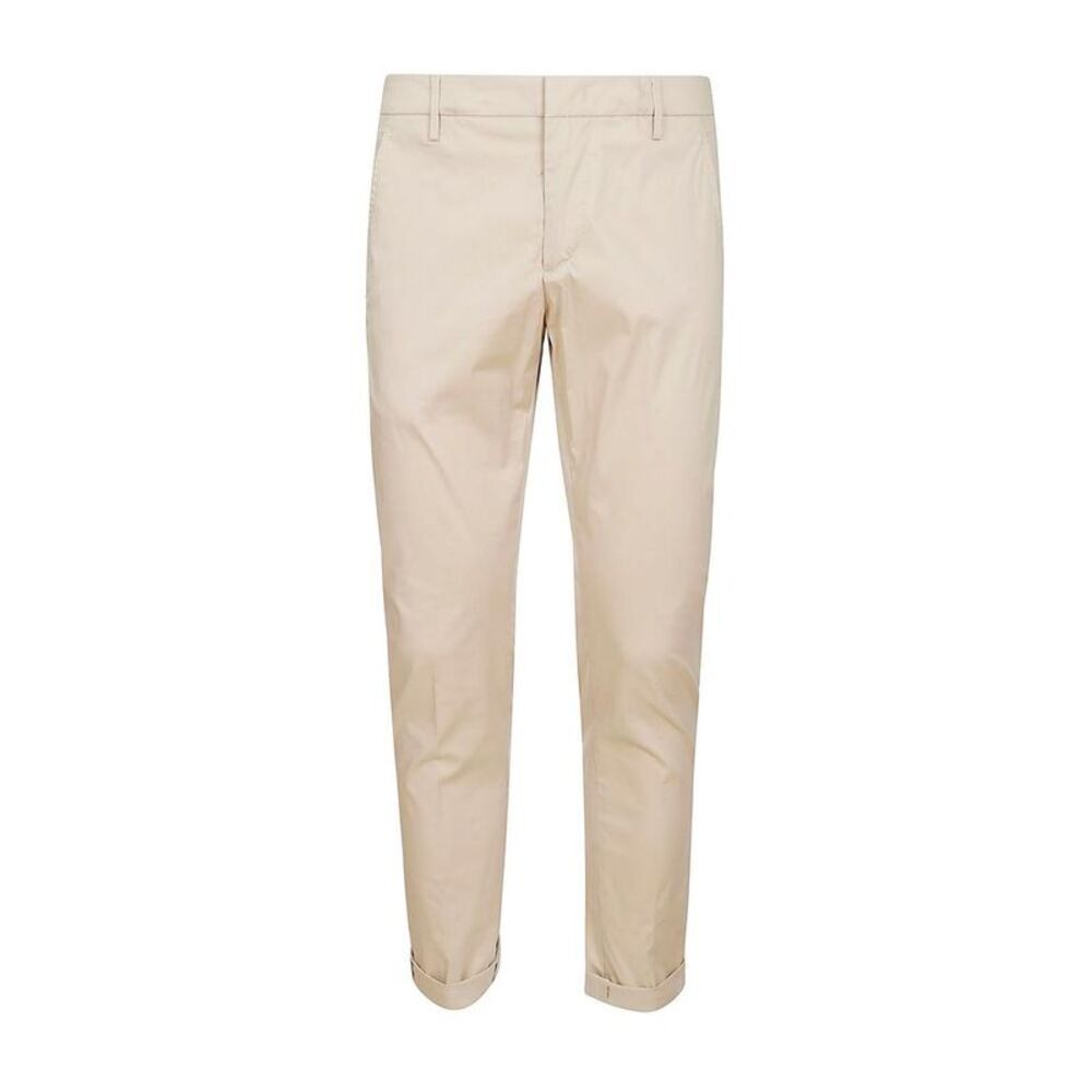 Dondup Slim Cuffed Hem Pants Men Beige